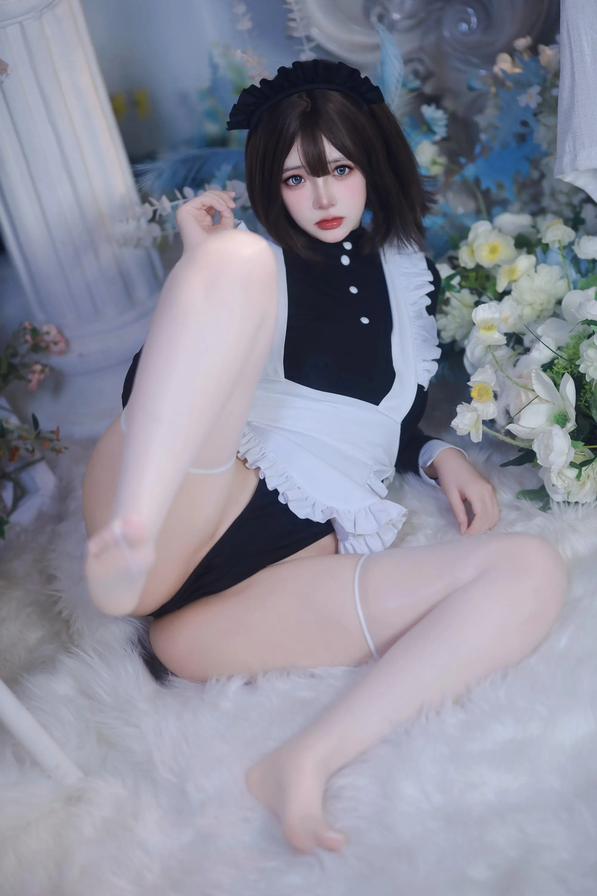 疯猫ss – NO.137 少女衣橱 连体女仆装 [58P]插图5